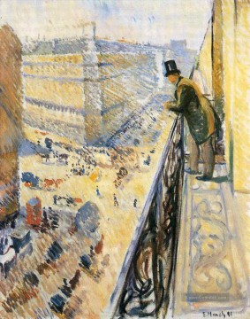  1891 - Straße lafayette 1891 Edvard Munch